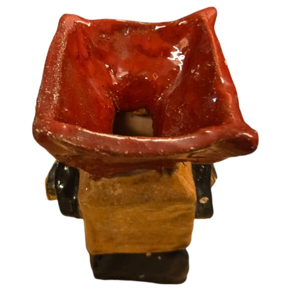 Golden Tongue Abstract Sculpture Handcrafted Vase Vessel OOAK Modern Art - Picture 7 of 16